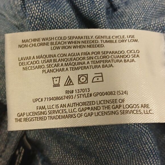 GAP LINEN PULL ONWomen's Blue Shorts. Size S NWT - Picture 11 of 11